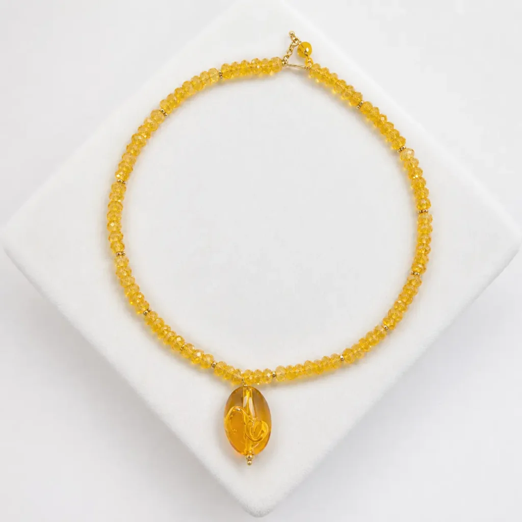 Collana "Perla Ambra"