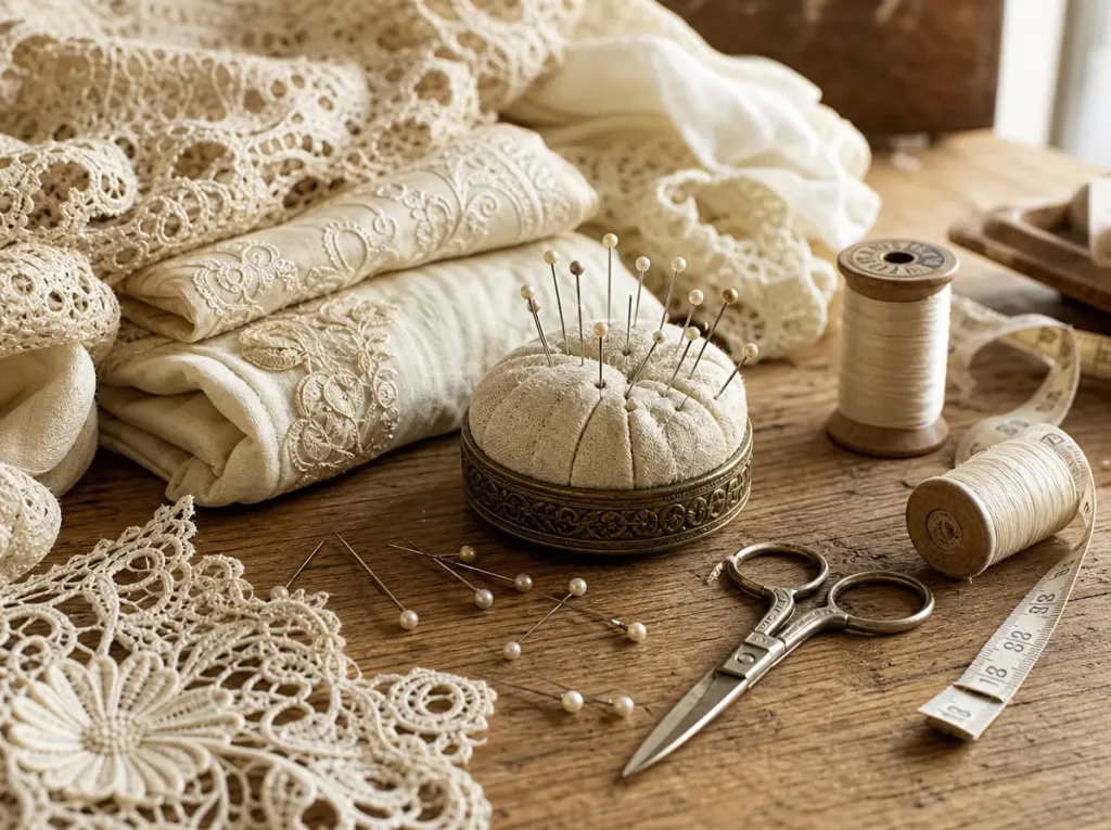 Dettaglio di tessuti selezionati e lavorazione sartoriale